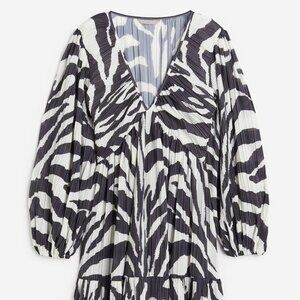 Pleated Jersey Dress